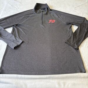 NASCAR Martin Truex Jr. #78 Fanatics Performance 1/4 Zip Pullover Mens XL Gray